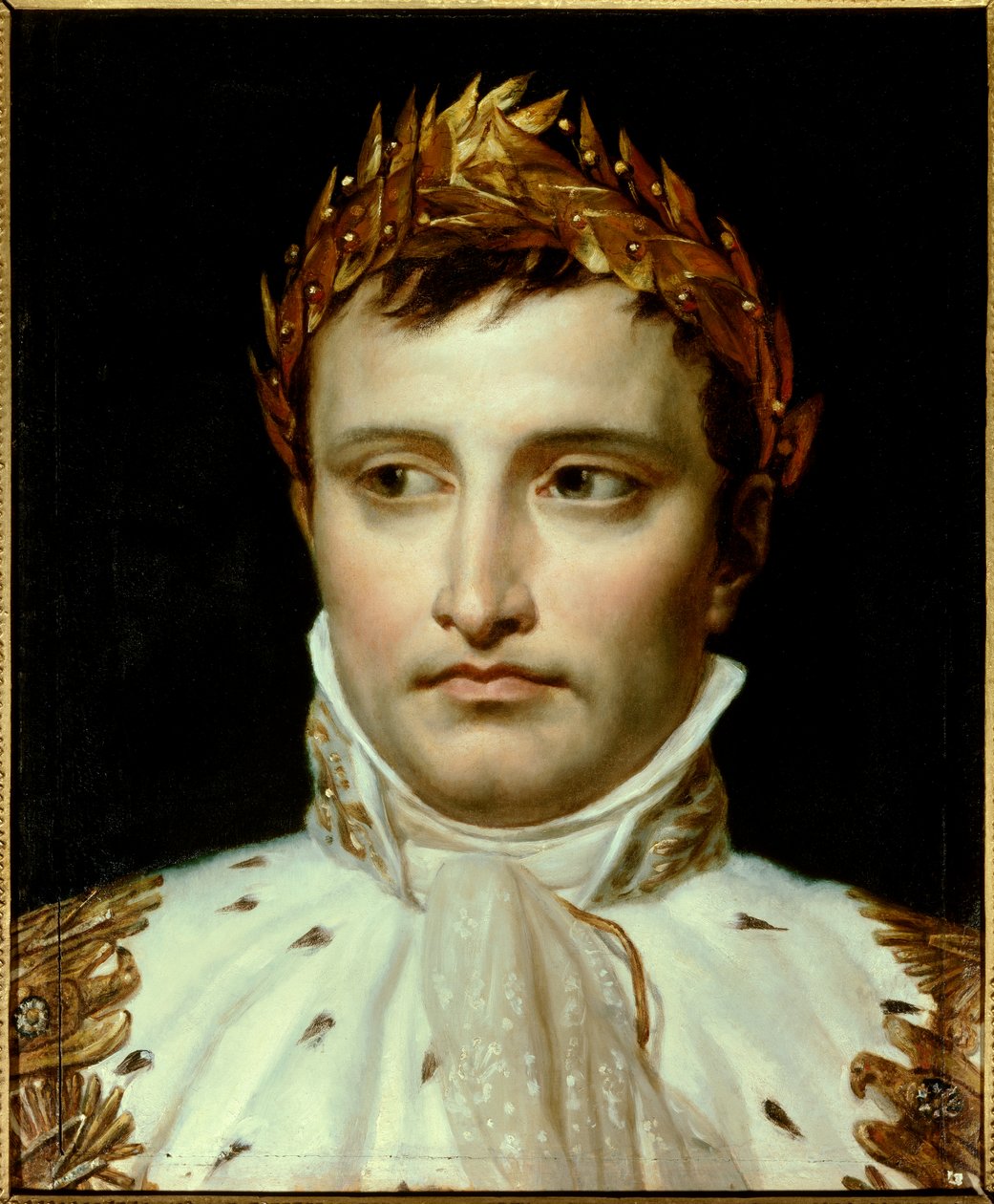 Keisari Napoleon I:n muotokuva (1769-1821) Jacques Louis Davidin (1748-1825) maalaus 1800-luvun Pariisi, Thiersin säätiö - Keisari Napoleon I Bonaparten (1769-1821) muotokuva - Jacques Louis 1 Davidin (1754) maalaus , öljy kankaalle tekijältä Jacques Louis David
