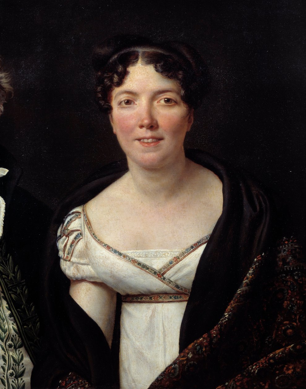 Arkeologi Mongez Detailin vaimon Madame Mongezin (1775-1855) muotokuva. Jacques Louis Davidin (1748-1825) maalaus tekijältä Jacques Louis David