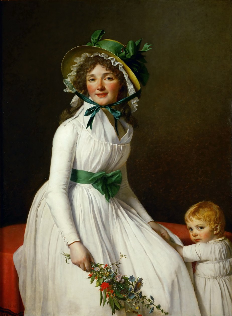 Madame Pierre Seriziatin ja hänen poikansa Emilen muotokuva tekijältä Jacques Louis David