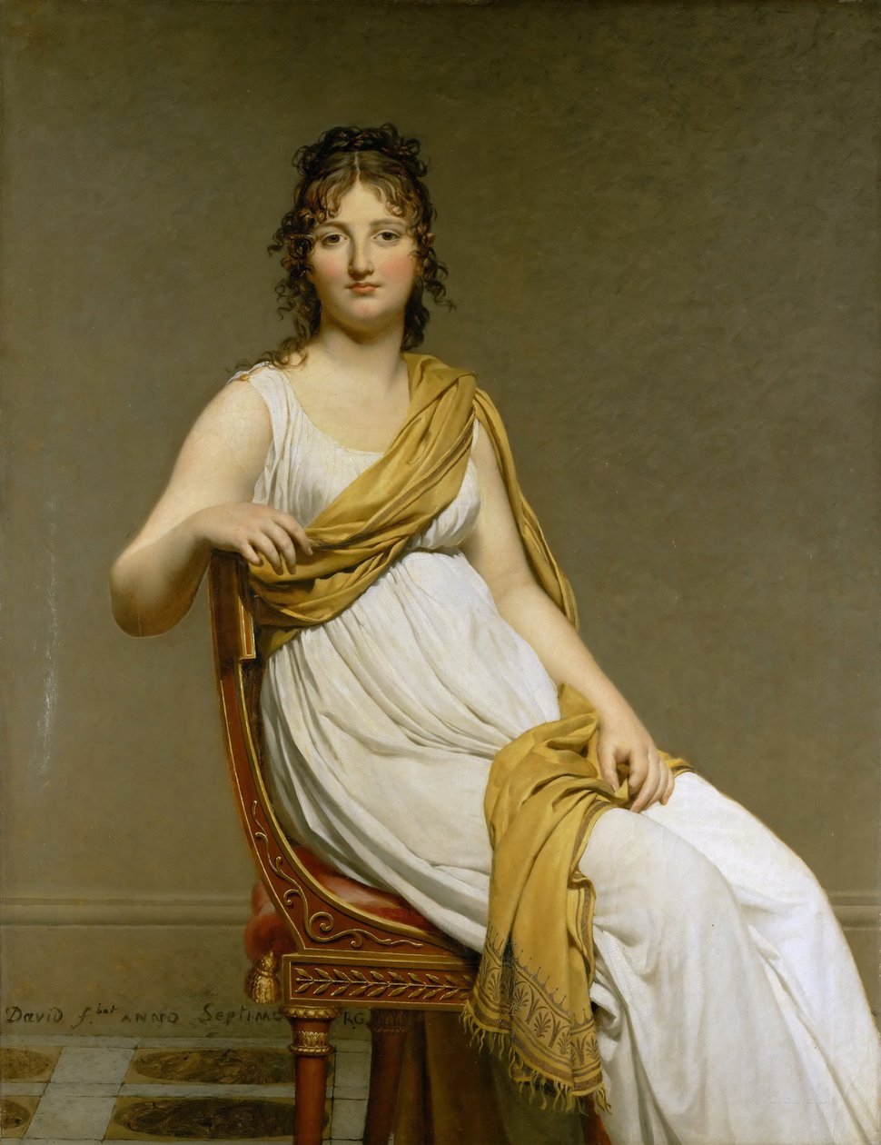 Madame Raymond de Verninacin muotokuva, syntynyt Henriette Delacroix tekijältä Jacques Louis David