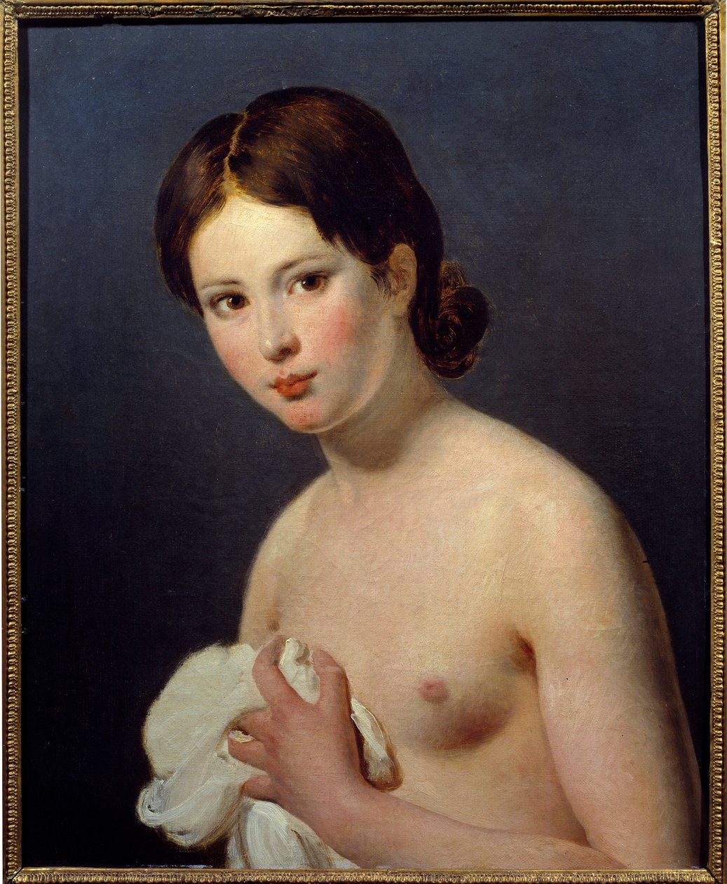 Nuoren tytön muotokuva. Jacques Louis Davidin (1748-1825) maalaus tekijältä Jacques Louis David