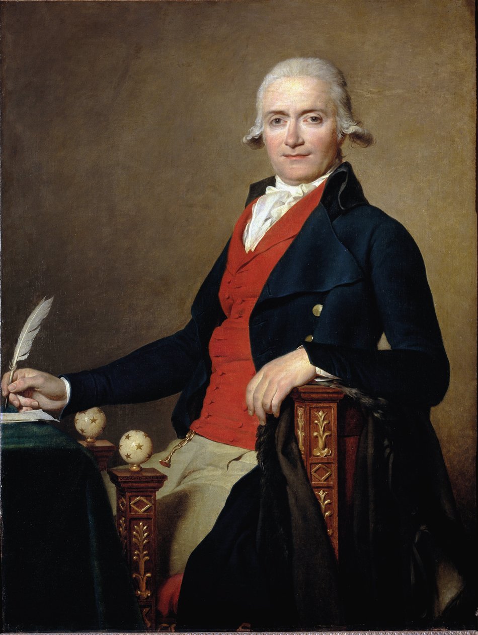 Ministeri Gaspard Meyerin muotokuva öljy kankaalle tekijältä Jacques Louis David