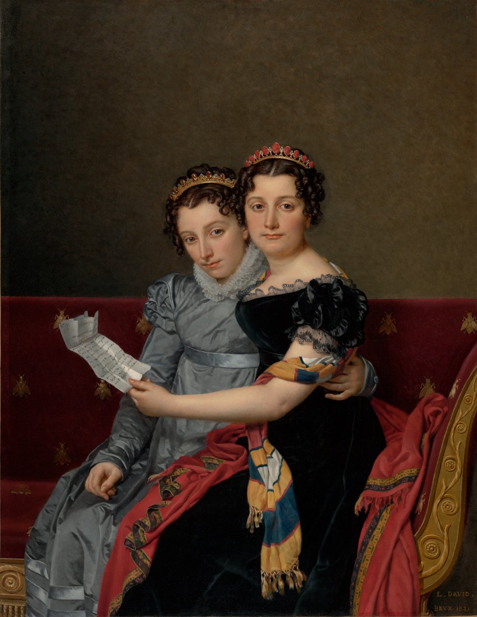 Sisarusten Zénaïden ja Charlotte Bonaparten muotokuva tekijältä Jacques Louis David
