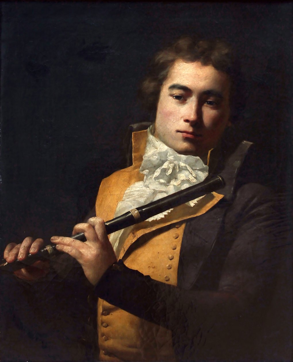 Retrat del compositor i flautista François Devienne 1759-1803, ca 1792. finlandès tekijältä Jacques Louis David