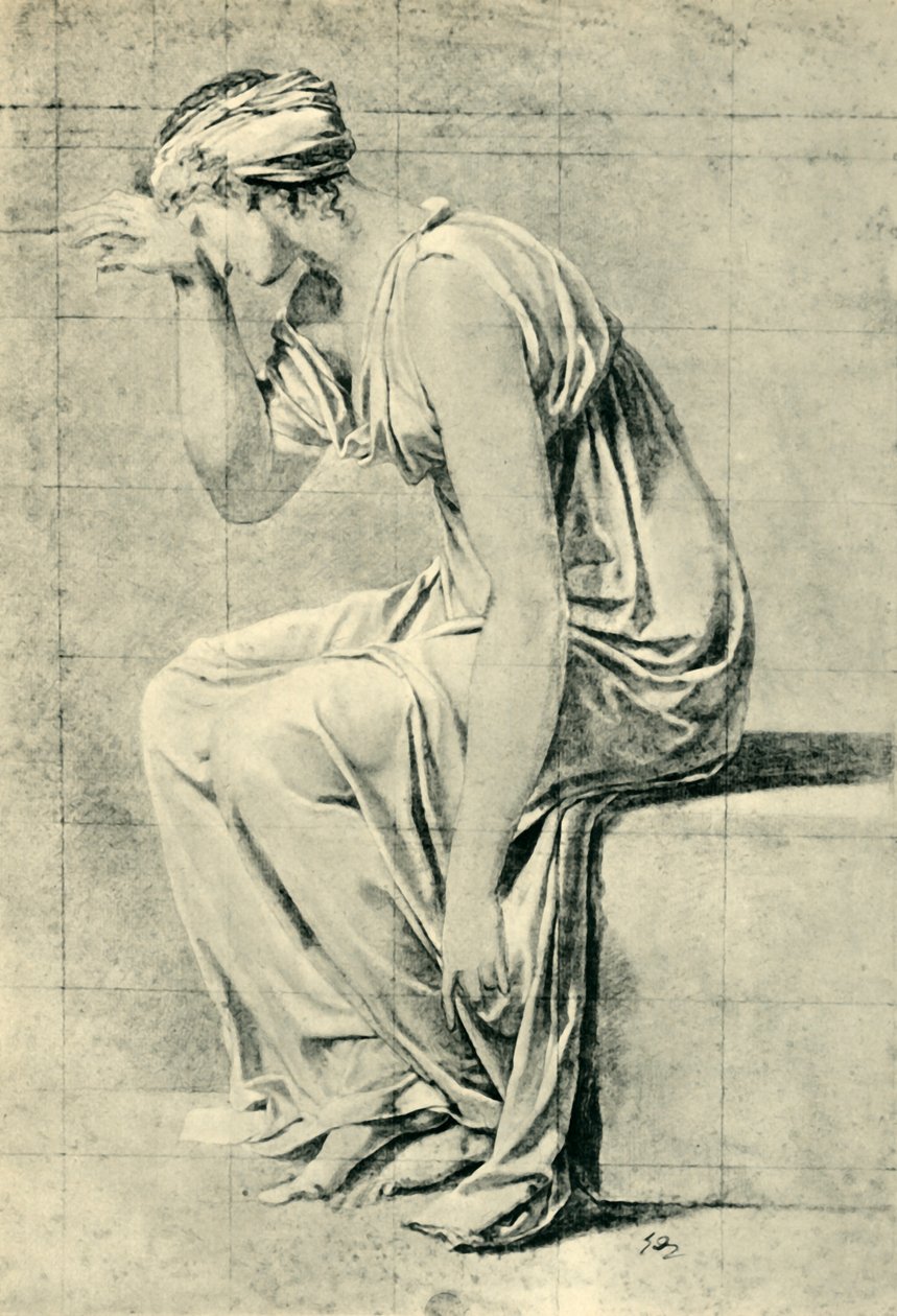 Istuva nainen, 1700-luvun loppu - 1800-luvun alku, 1943. tekijältä Jacques Louis David