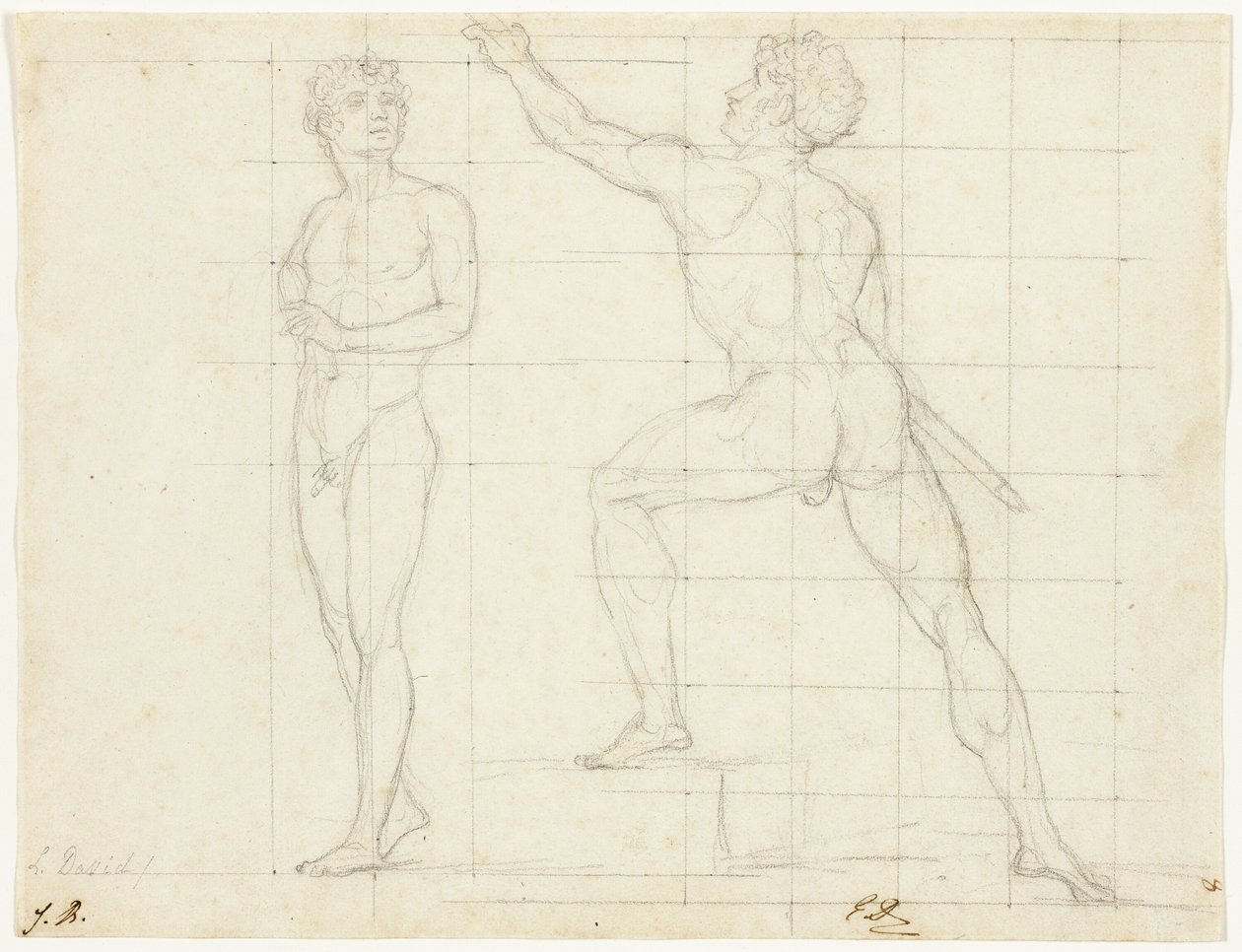 Tutkimus "The Distribution of the Eagles" tekijältä Jacques Louis David