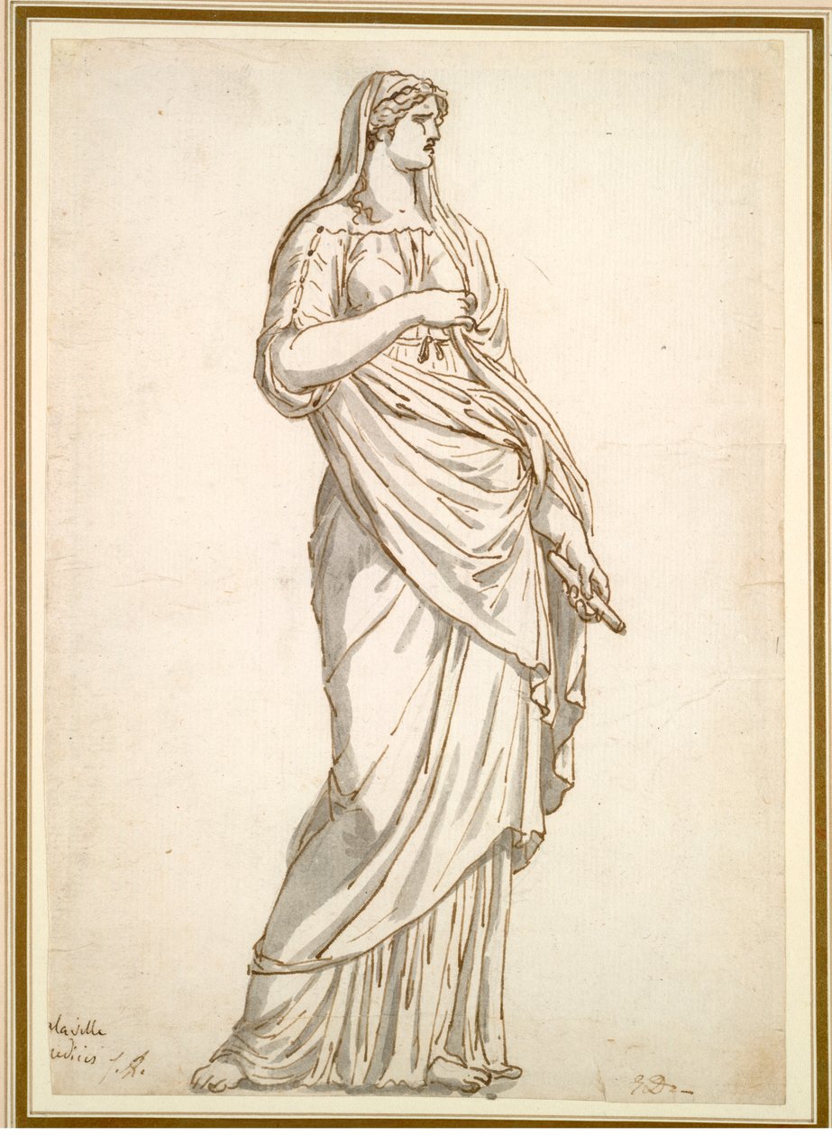 Tutkimus Sabine-patsaasta Villa Medicistä tekijältä Jacques Louis David