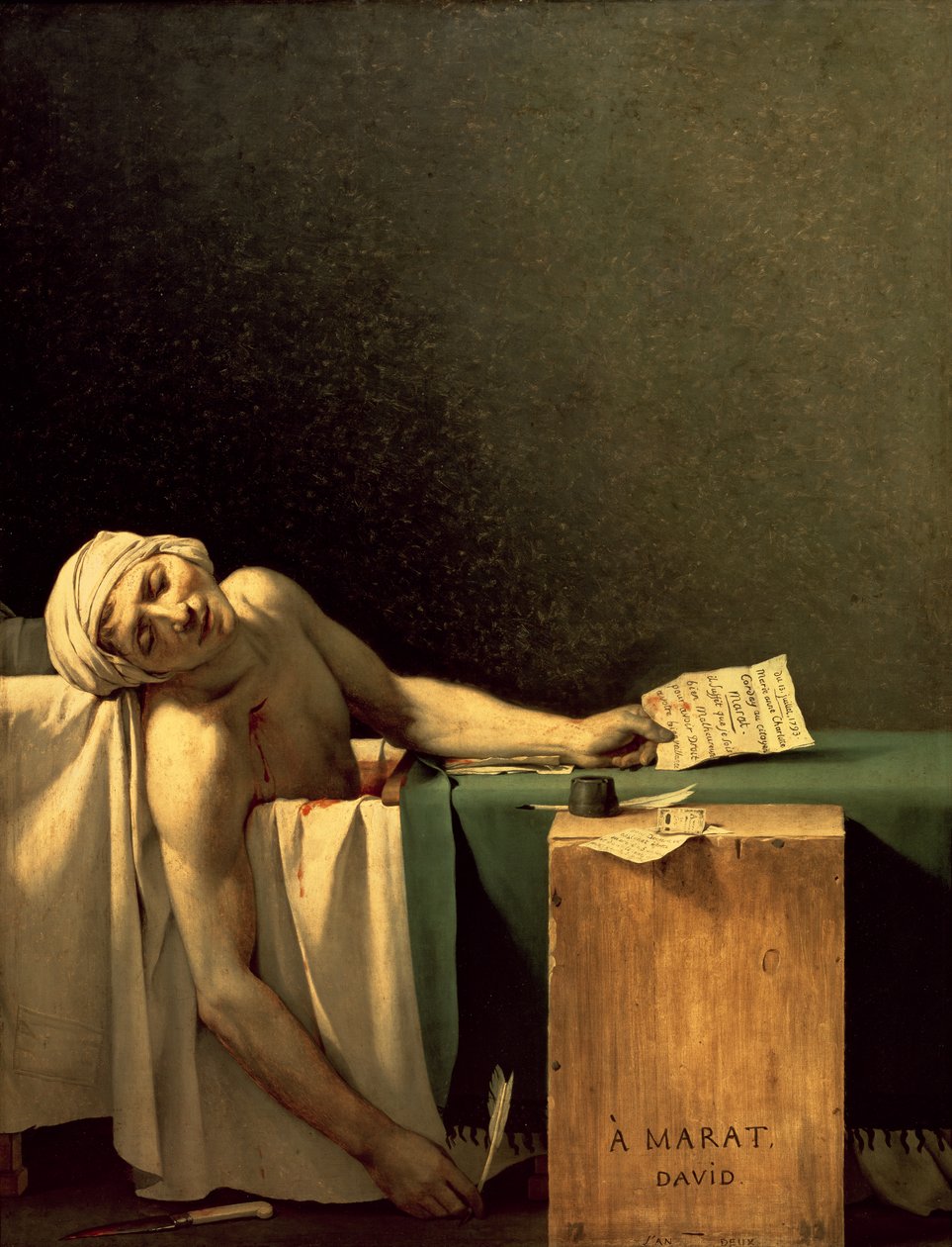 Maratin kuolema tekijältä Jacques Louis David