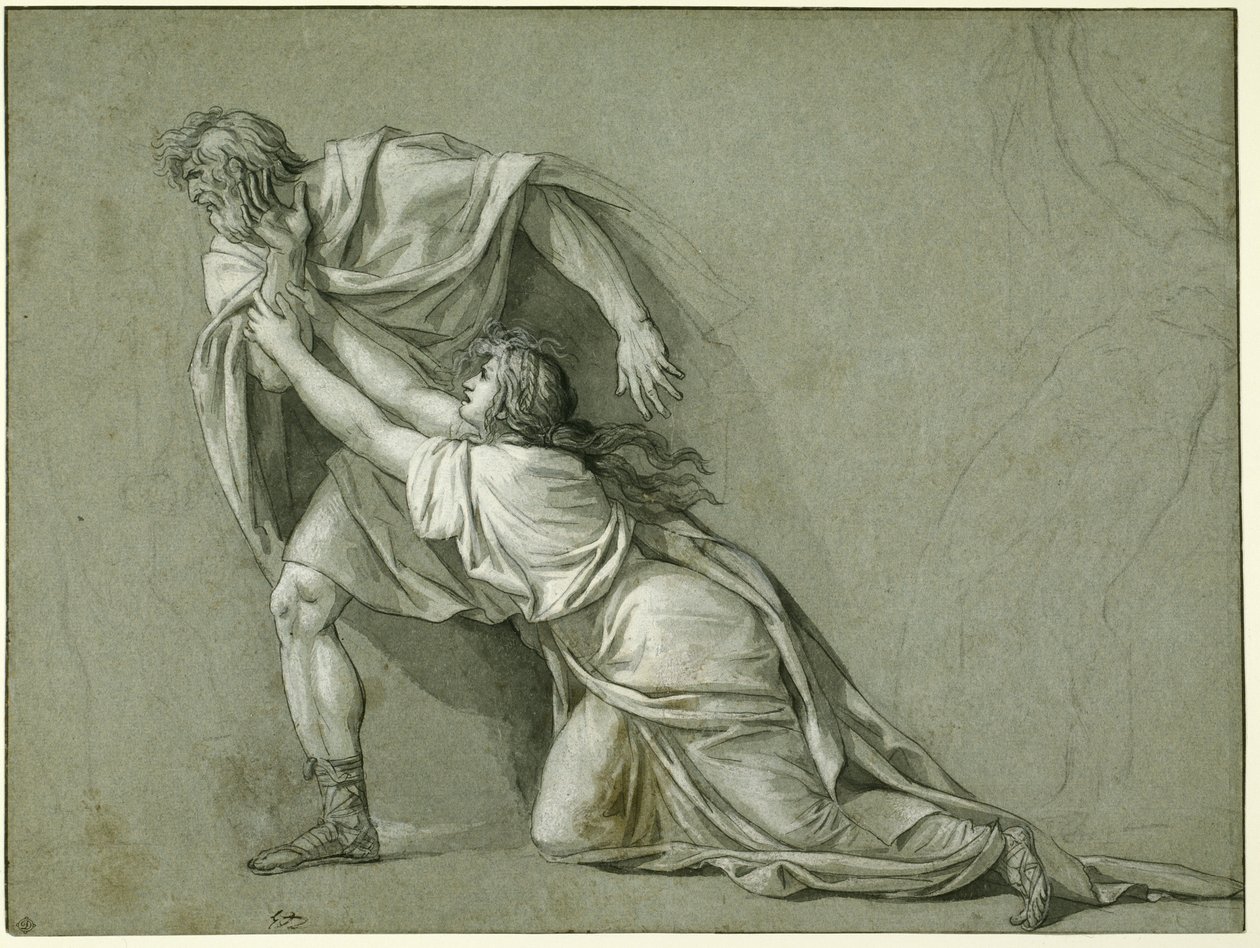 Marcus Attilius Reguluksen lähtö Karthagoon, 1785-86 tekijältä Jacques Louis David