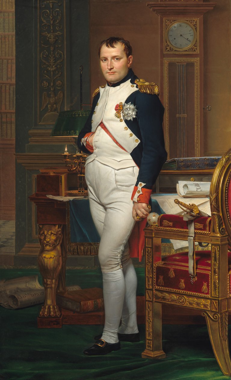 Keisari Napoleon opiskelussaan Tuileries