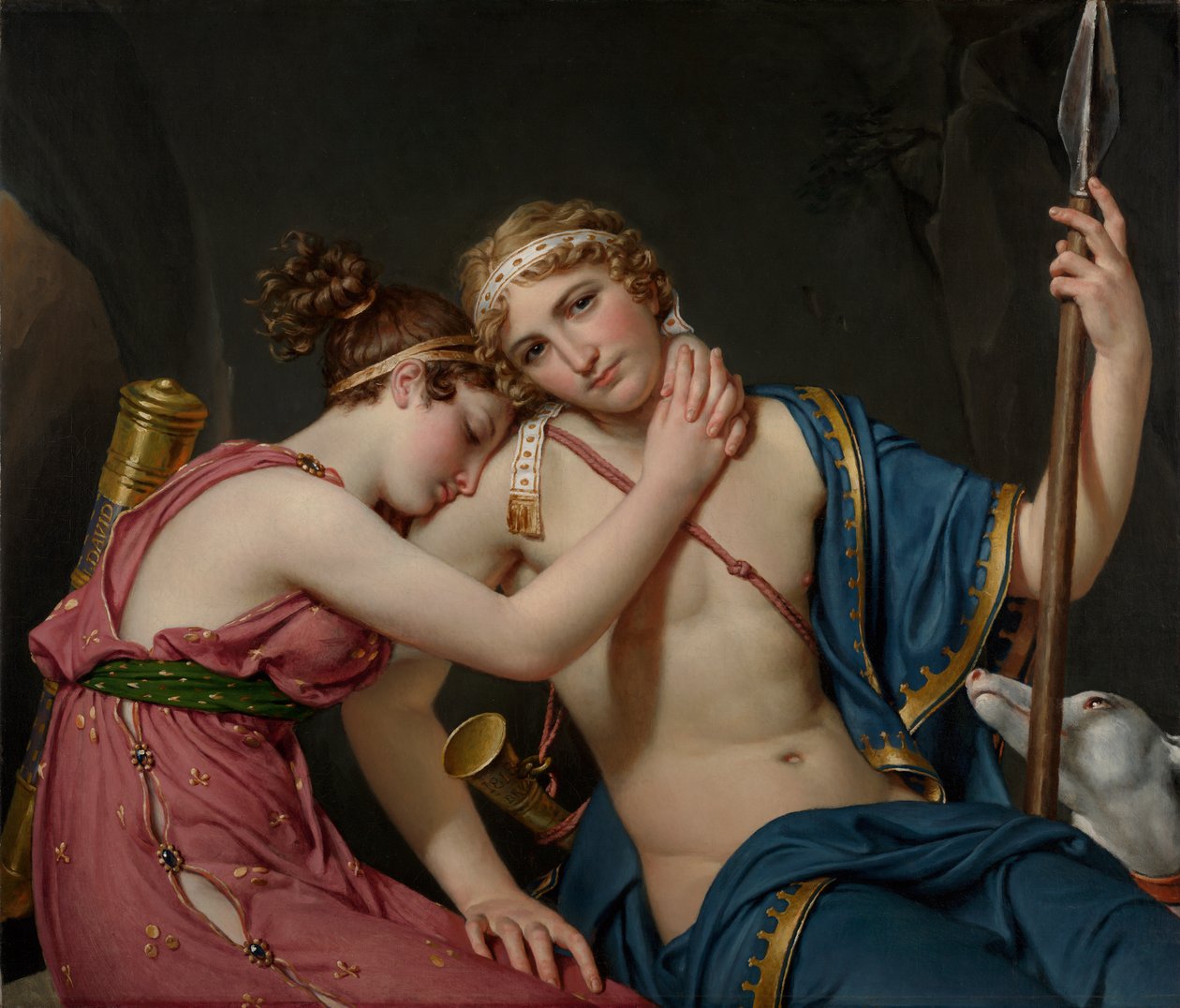 Telemakoksen ja Eukariksen jäähyväiset tekijältä Jacques Louis David