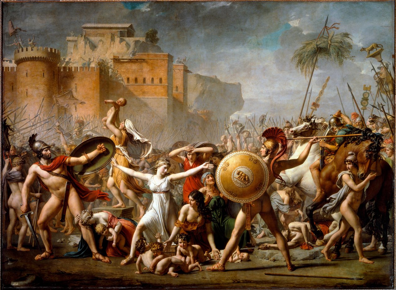Saabilaisten naisten väliintulo tekijältä Jacques Louis David