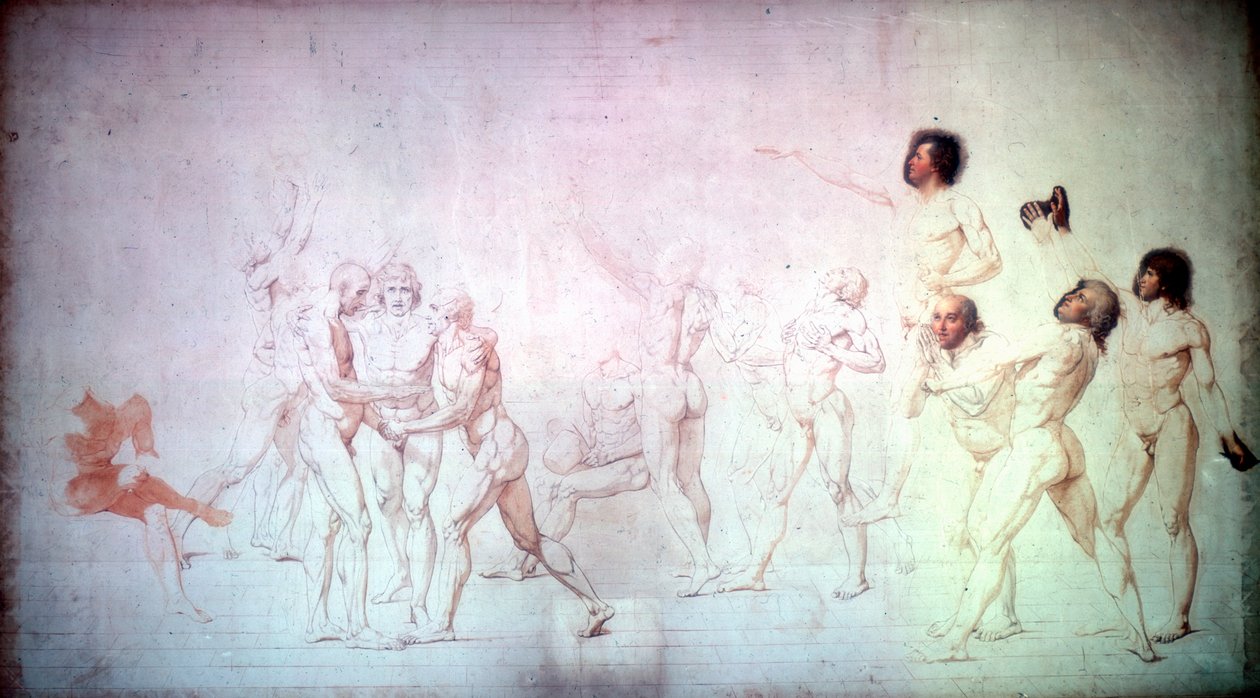 Vala tenniskentällä, 1791. tekijältä Jacques Louis David