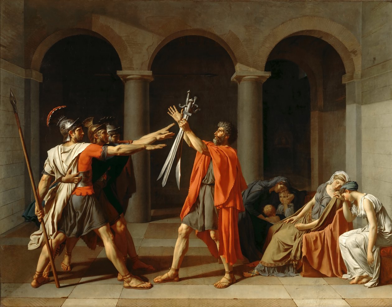 Horattien vala tekijältä Jacques Louis David