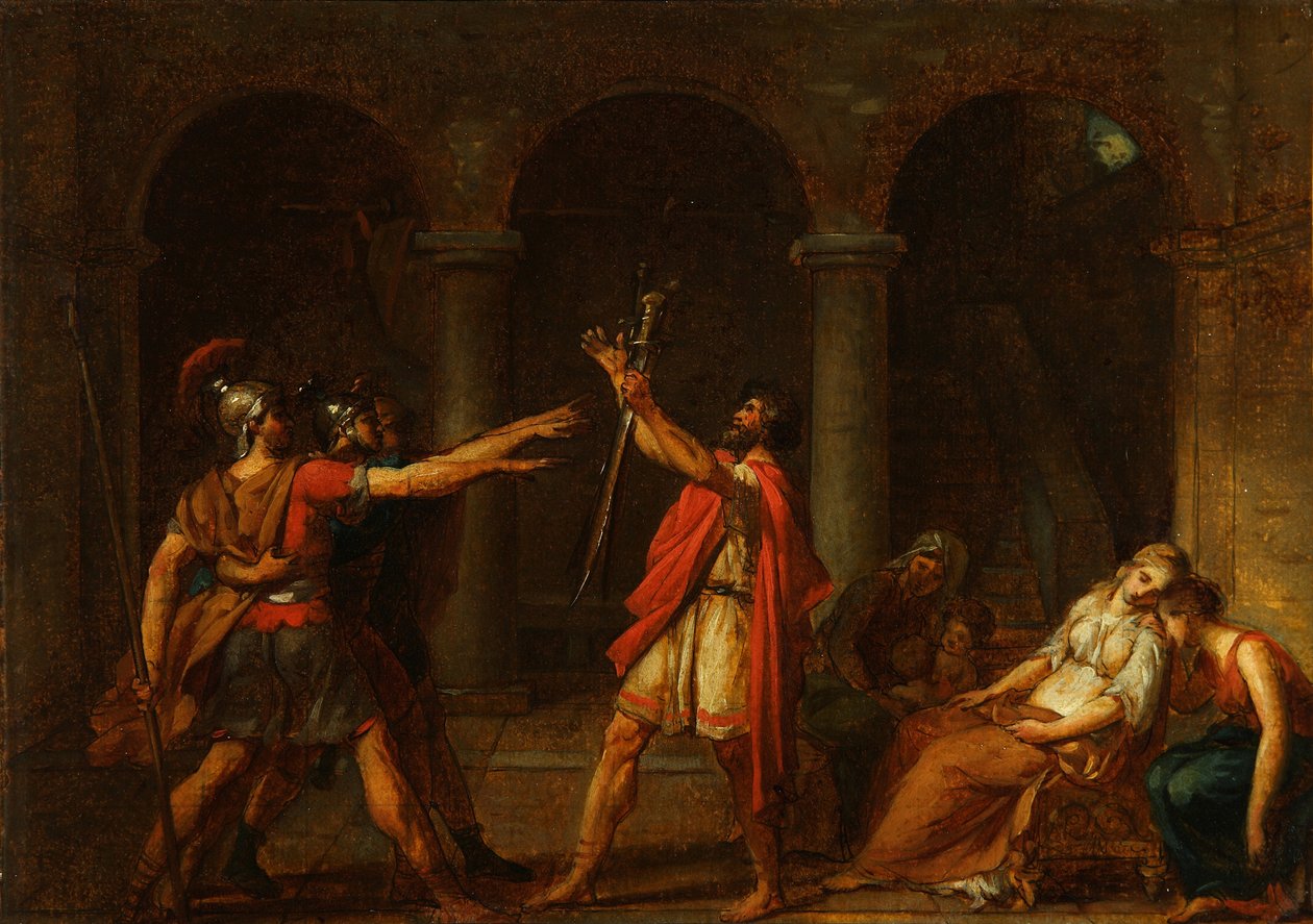 Horatii-tutkimuksen vala, 1784 tekijältä Jacques Louis David