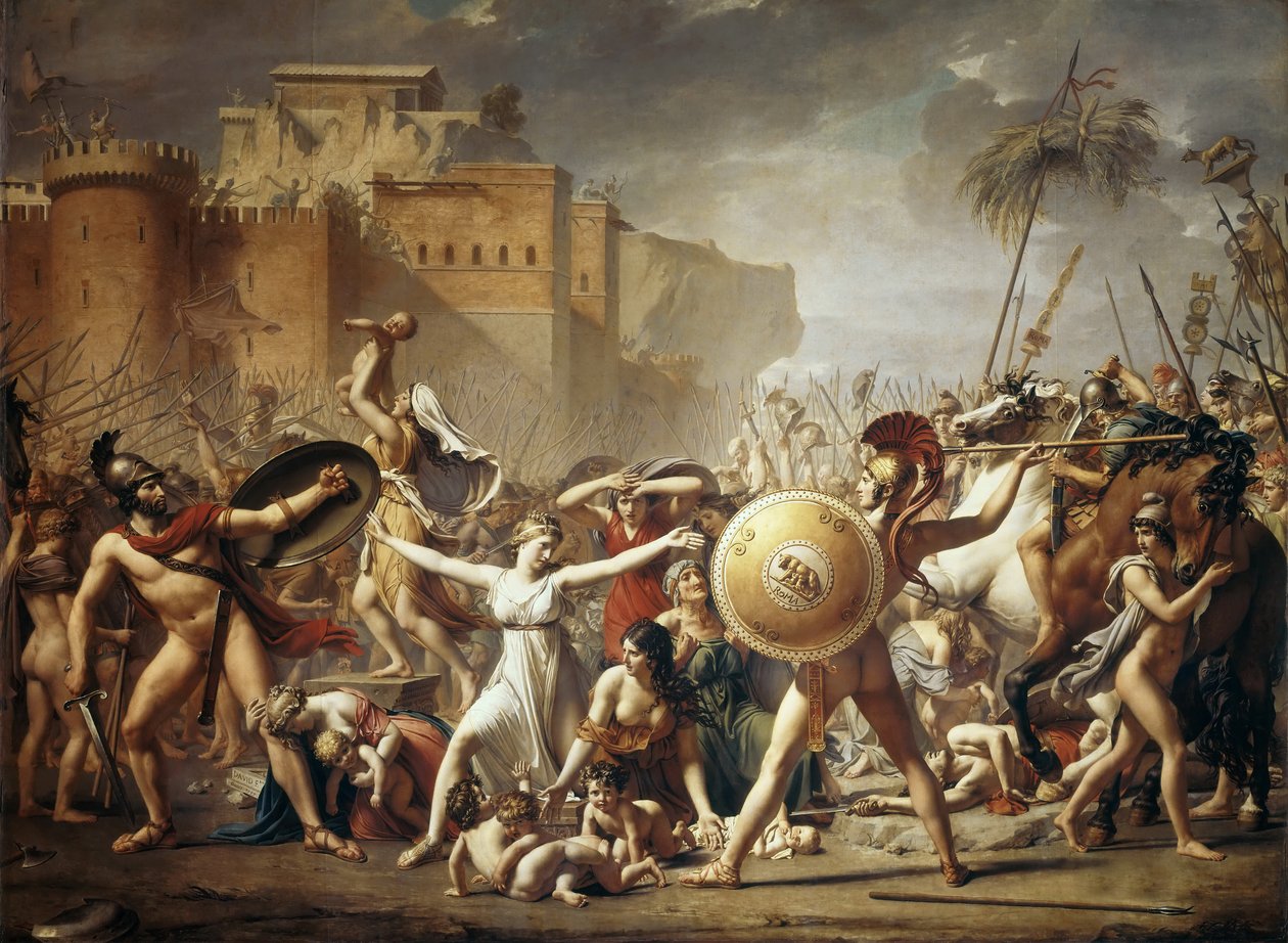 Sabiininaisten raiskaus tekijältä Jacques Louis David