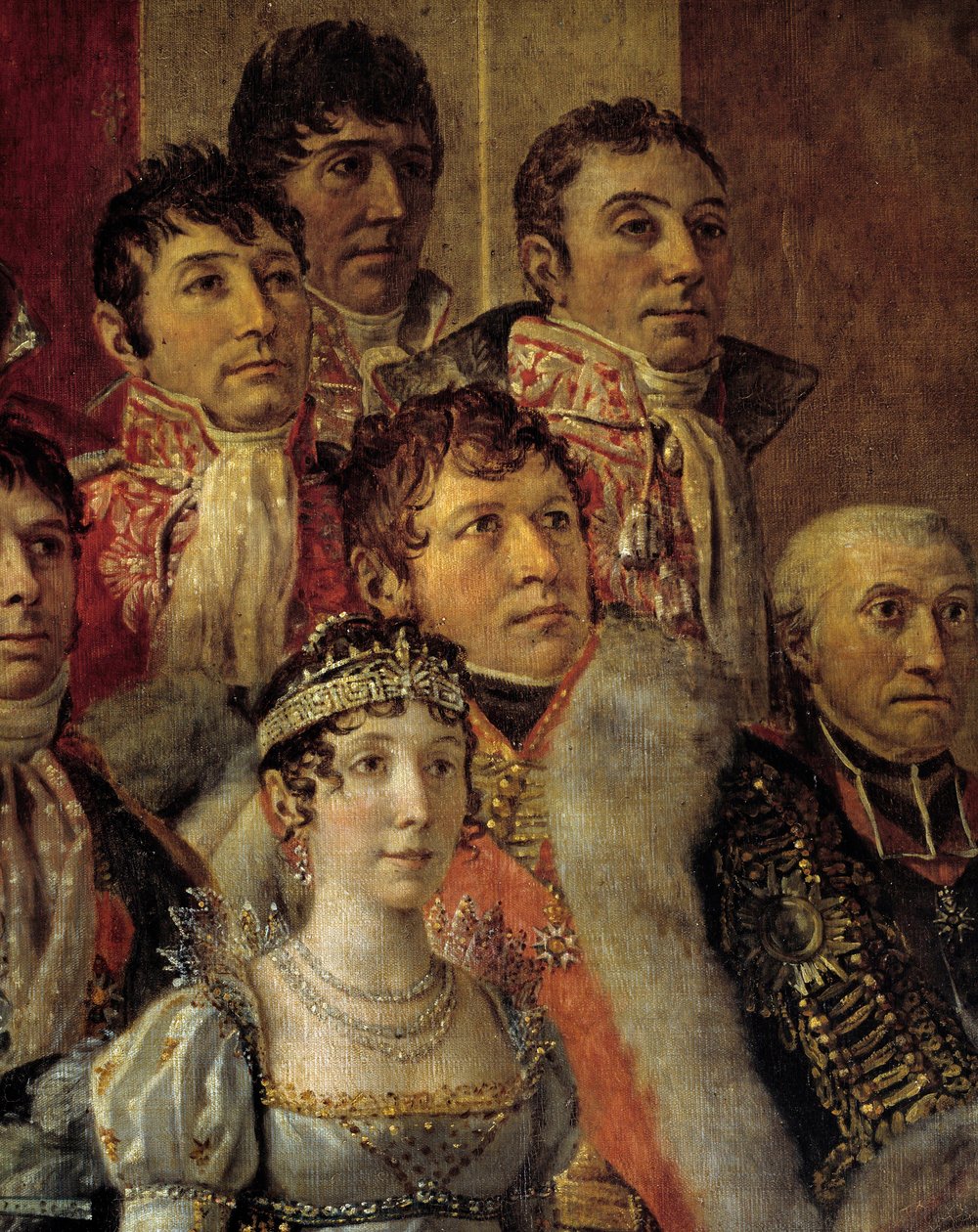 Napoleonin riitti. Yksityiskohta Marie-Julie Clarysta (Joseph Bonaparten vaimo tekijältä Jacques Louis David