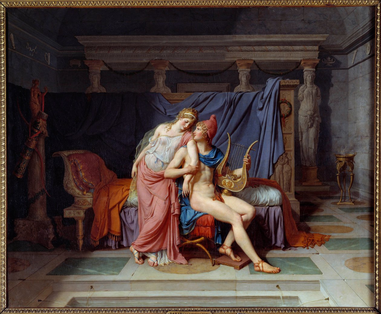 Parisin ja Helenen rakkaus. Jacques Louis Davidin (1748-1825) maalaus tekijältä Jacques Louis David