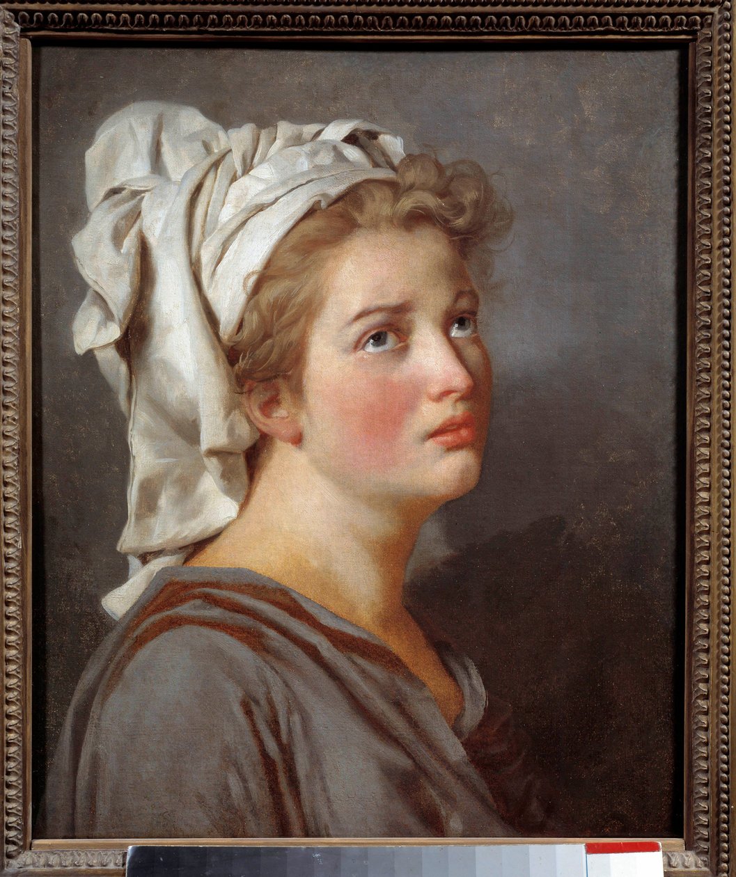 Nuori nainen turbaanissa tekijältä Jacques Louis David