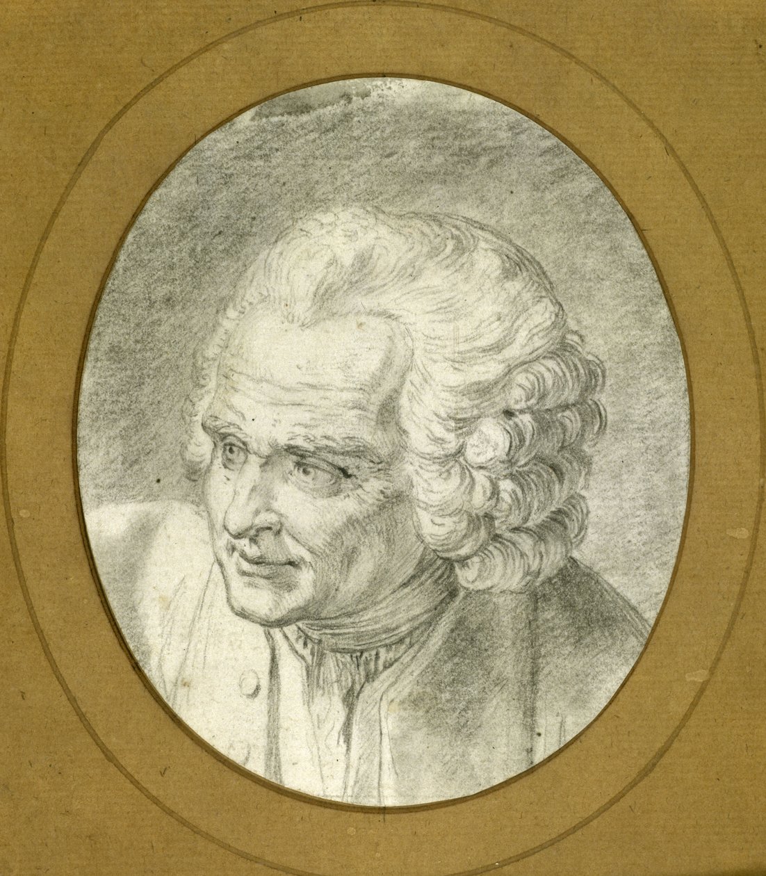 Jean-Jacques Rousseaun muotokuva 1712-1778, 1775. tekijältä Jacques Philippe Caresme