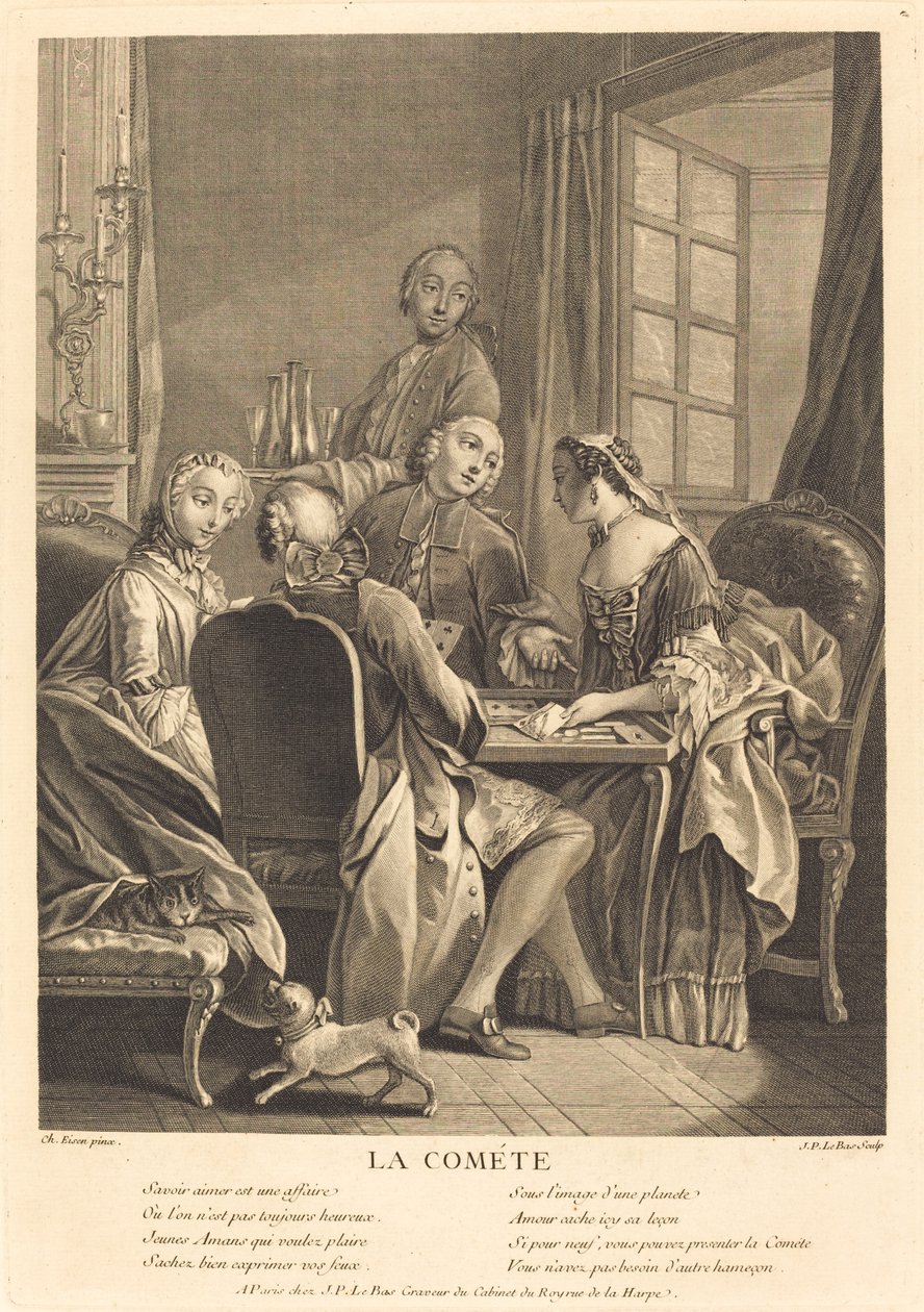 La cometefinnish tekijältä Jacques Philippe Le Bas after Charles Eisen