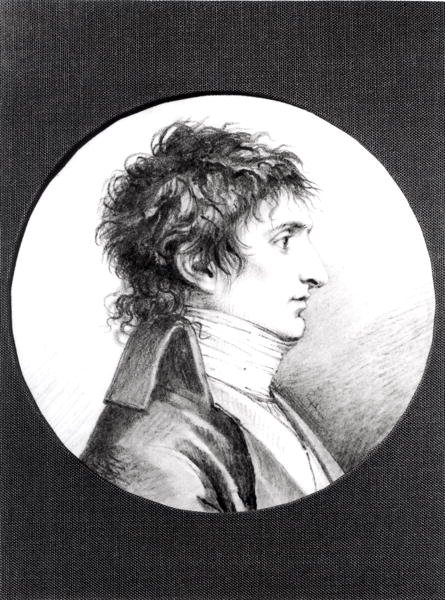 Lucien Bonaparten (1775-1840) muotokuva n. 1800 (musta liitu vellum) tekijältä Jacques Reattu