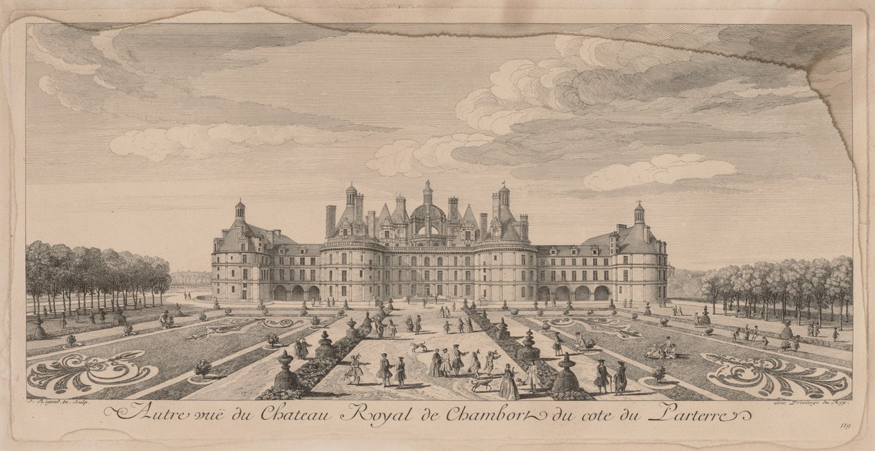 Chateau Chambord puutarhasta tekijältä Jacques Rigaud