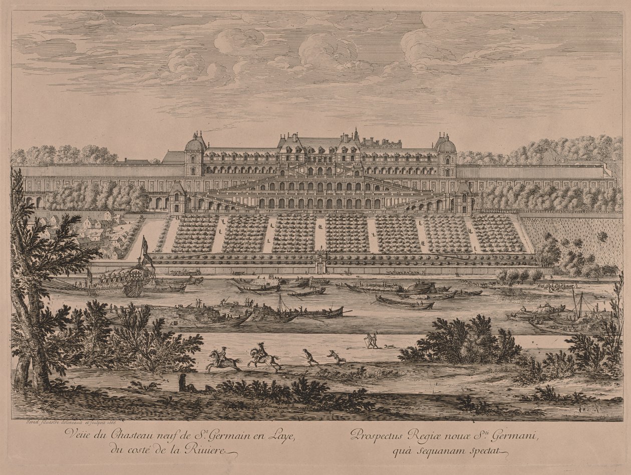 St. Germain en Layen linna joelta. tekijältä Jacques Rigaud