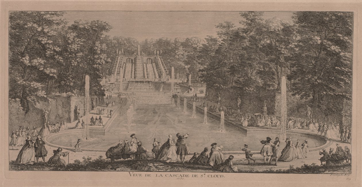 Temple De DakaThe Cascades of St. Cloudkeh Ancient Pselcis, Nubia, 184951, painettu 1852. tekijältä Jacques Rigaud