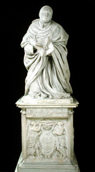 Muistomerkki kardinaali Pierre de Berullelle (1575-1629) Pariisin karmeliittikappelista tekijältä Jacques Sarazin