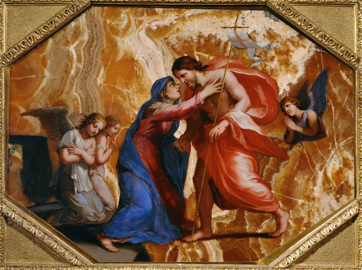 Jesus Christ recoit la Vierge dans le ciel - Kristus vastaanottaa Neitsyen taivaassa ... tekijältä Jacques Stella