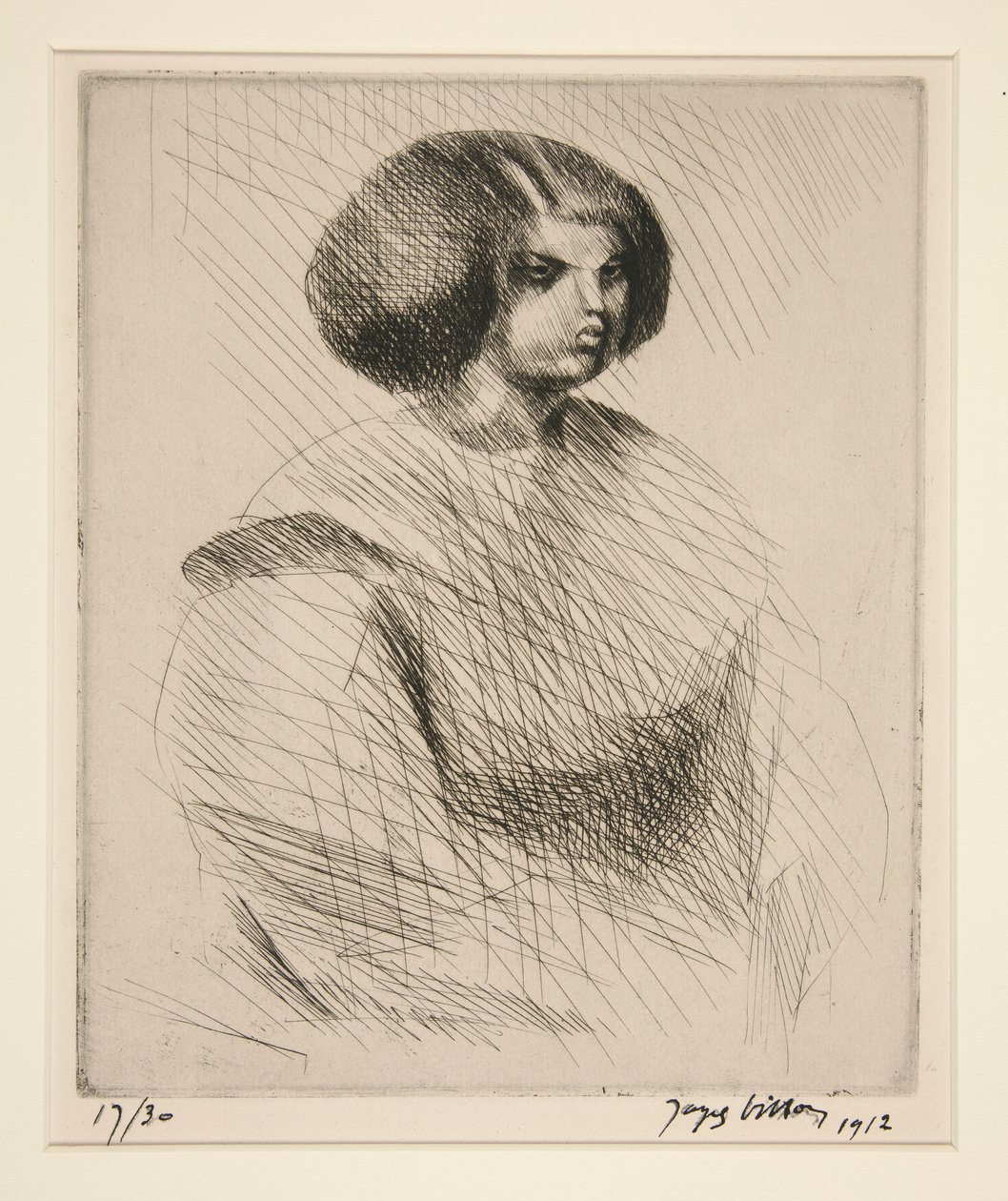 La petite mul?tresse (nuori mulatto) tekijältä Jacques Villon