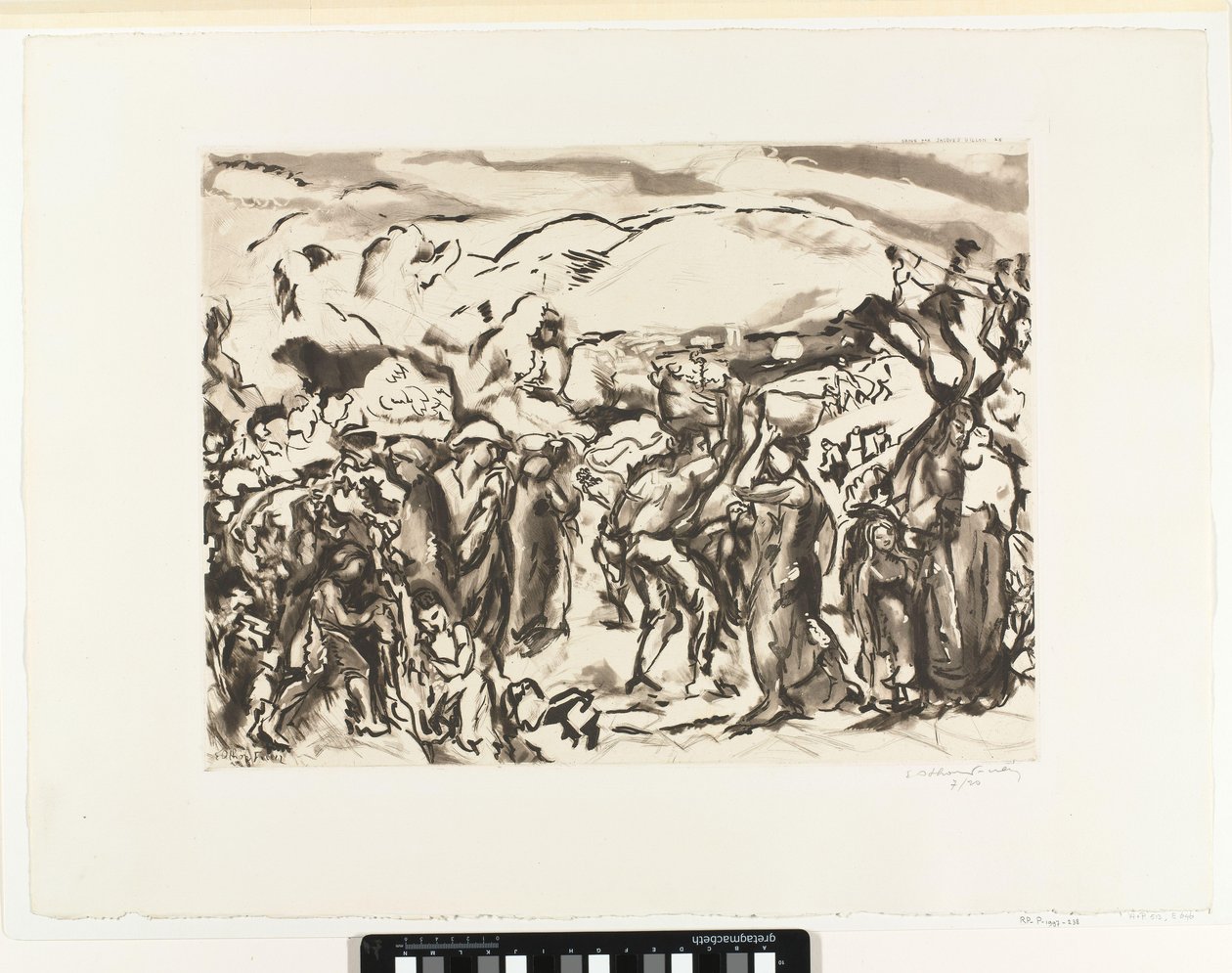 Kuvien sadonkorjuu Friesz, Les Vendanges (alkuperäinen nimi) tekijältä Jacques Villon