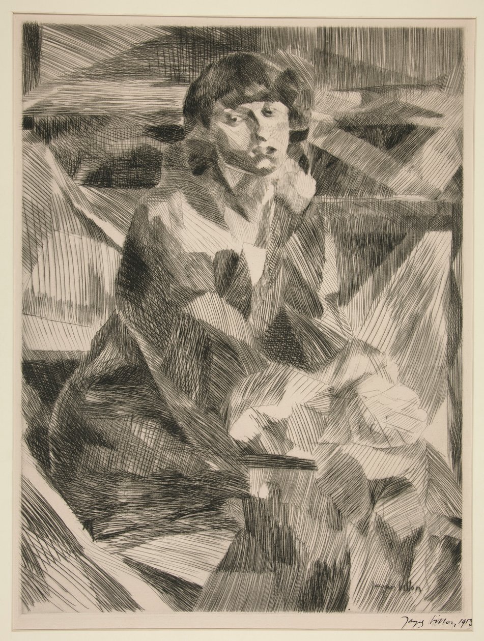 Nuoren naisen muotokuva tekijältä Jacques Villon