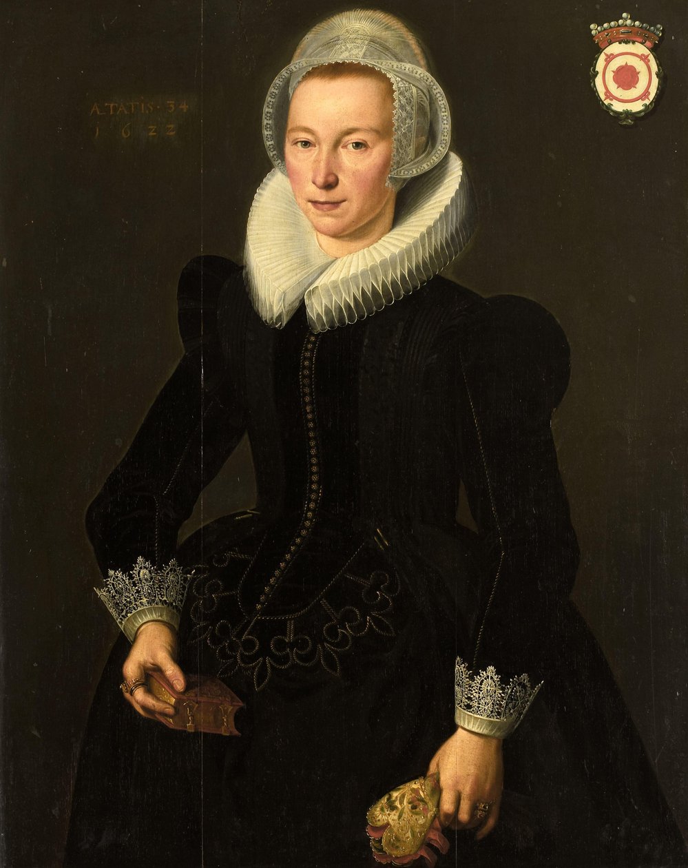 Grietje Adriaensdr Grootesin (1588-1624) muotokuva tekijältä Jacques Waben (attributed to)