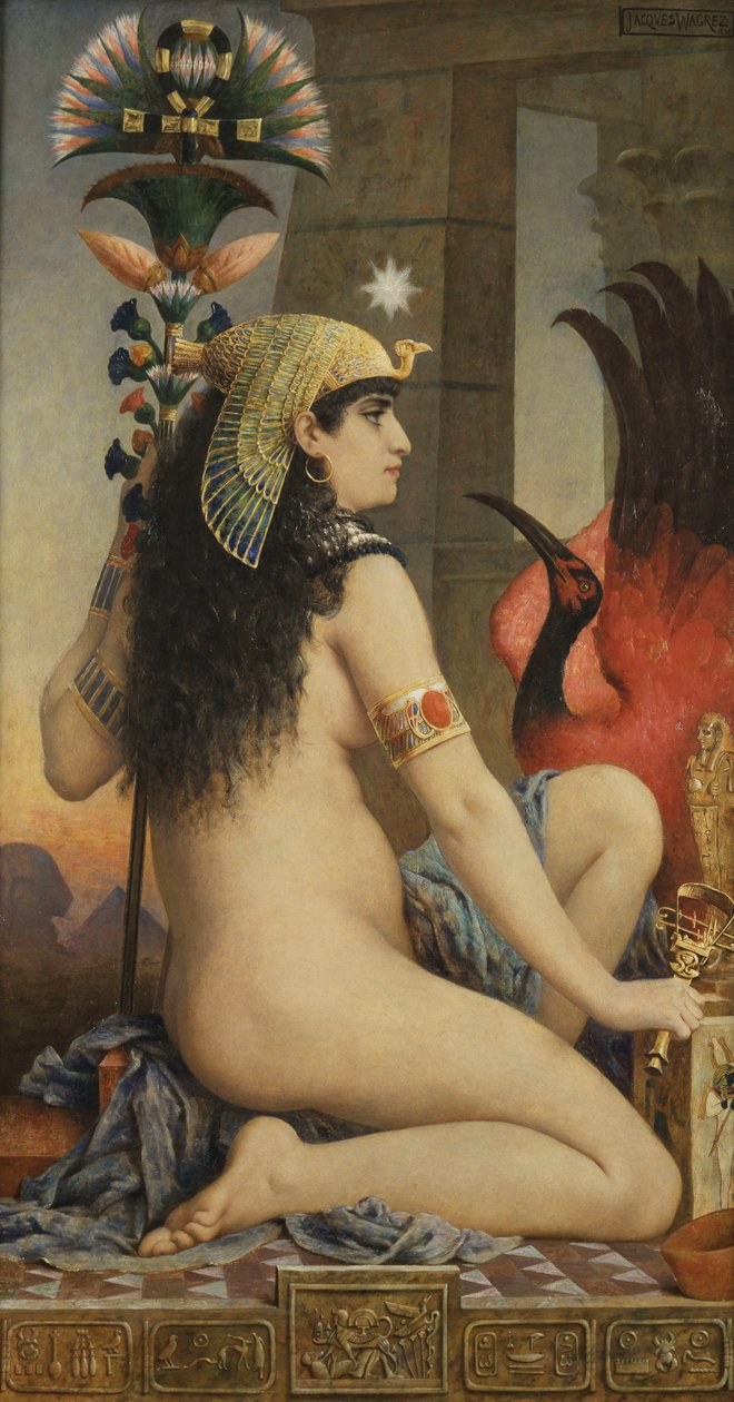Egyptiläinen nainen, 1875 tekijältä Jacques Wagrez