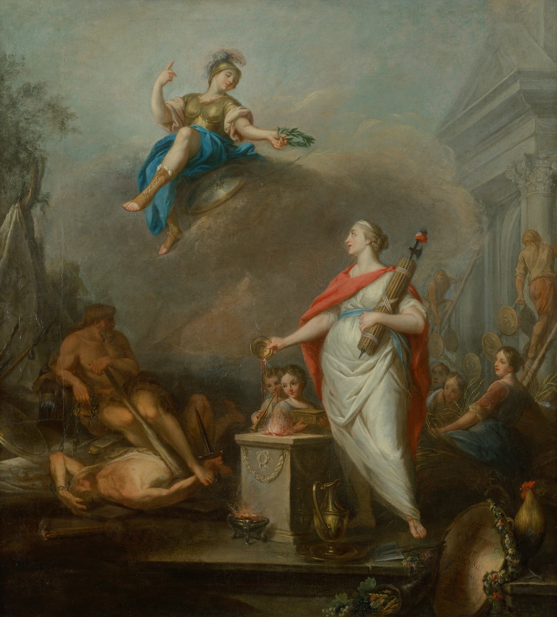Allegoria vuoden 1789 vallankumouksesta tekijältä Jacques Wilbaut