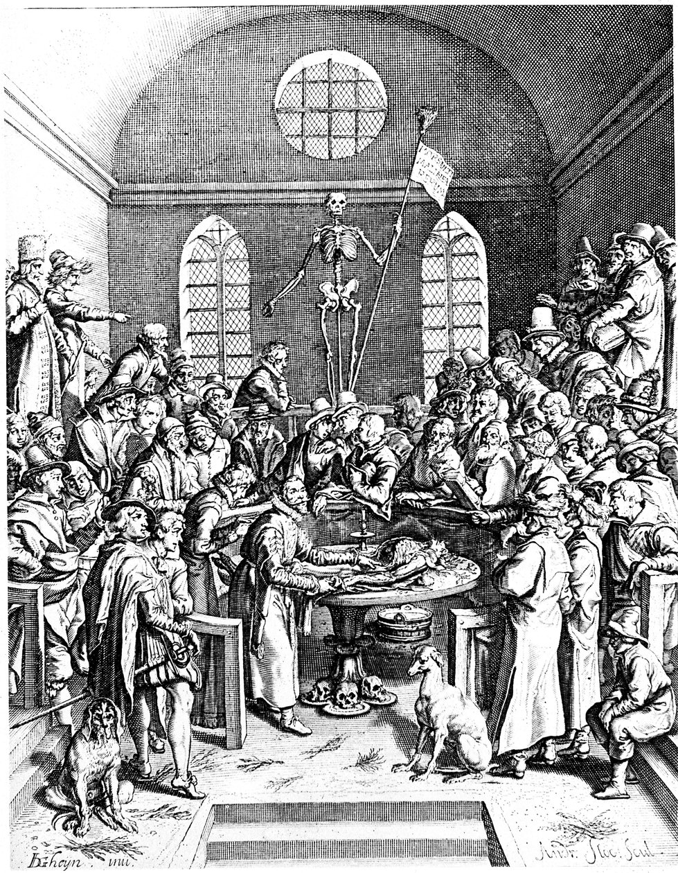 1500-luvun lopun anatomiateatteri, Jacques de Gheyn vanhempi, 1633 tekijältä Jacques de Gehyn the Elder