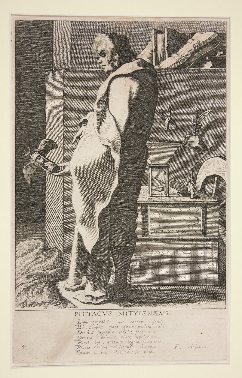 Pittacus Mytilenaeus, #4 sarjasta Kreikan seitsemän viisasta tekijältä Jacques de Gheyn III