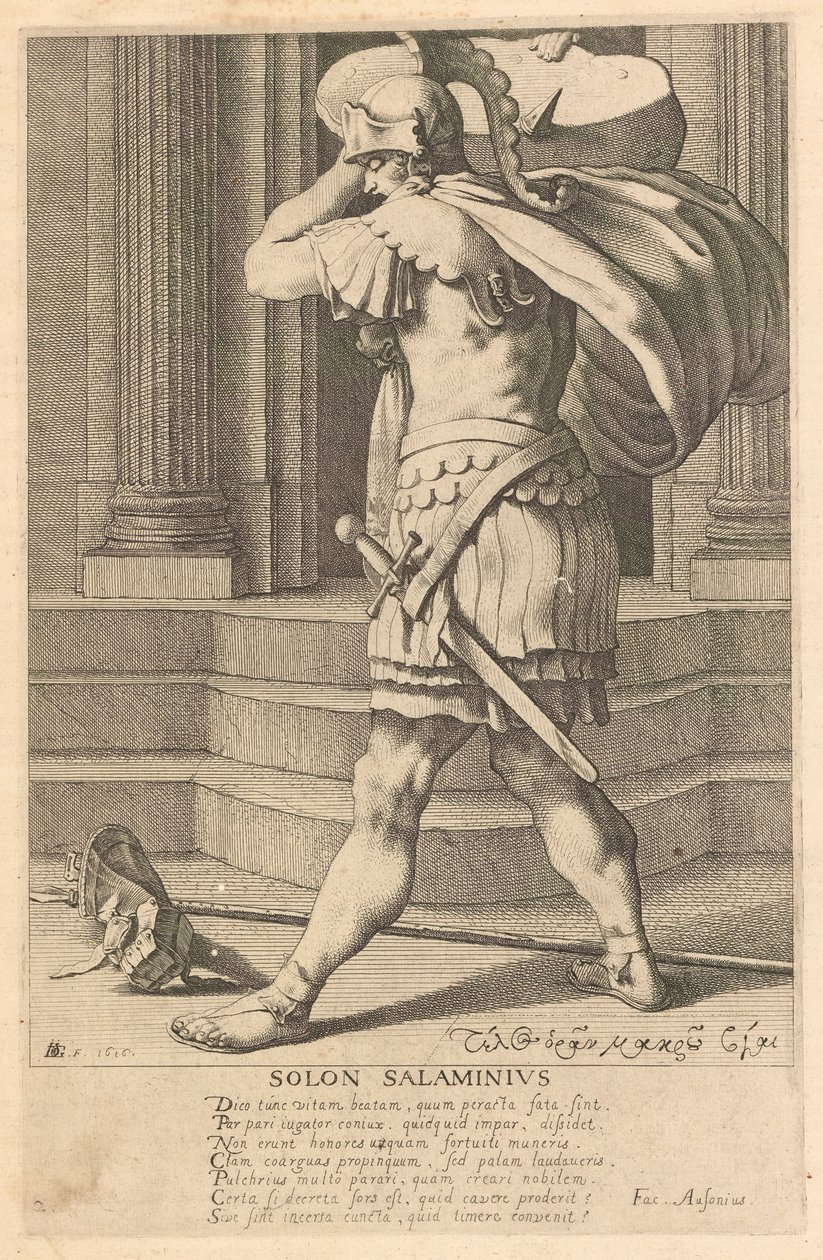 Solon Salaminius, #2 sarjasta Kreikan seitsemän viisasta tekijältä Jacques de Gheyn III