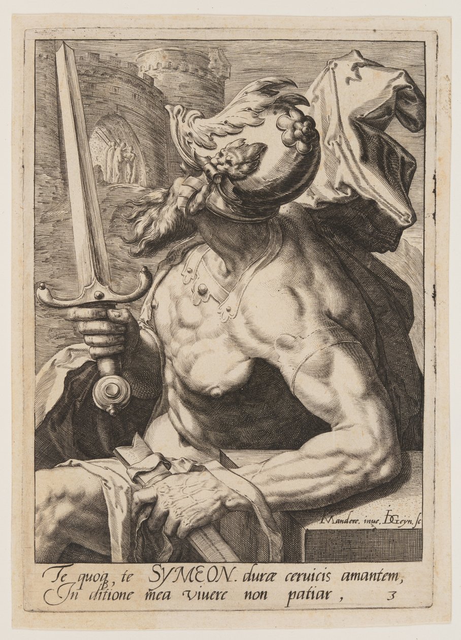 Simeon, kirjasta Jaakobin kaksitoista poikaa tekijältä Jacques de Gheyn II