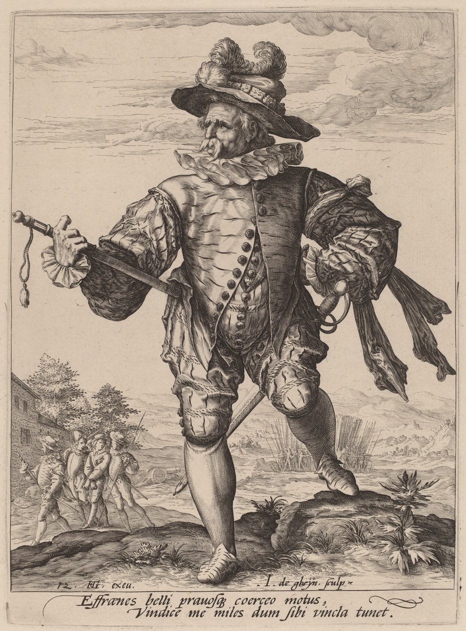 Rehtori tekijältä Jacques de Gheyn II after Hendrik Goltzius