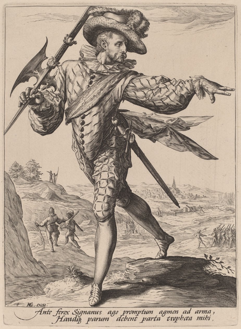 Kersantti tekijältä Jacques de Gheyn II after Hendrik Goltzius