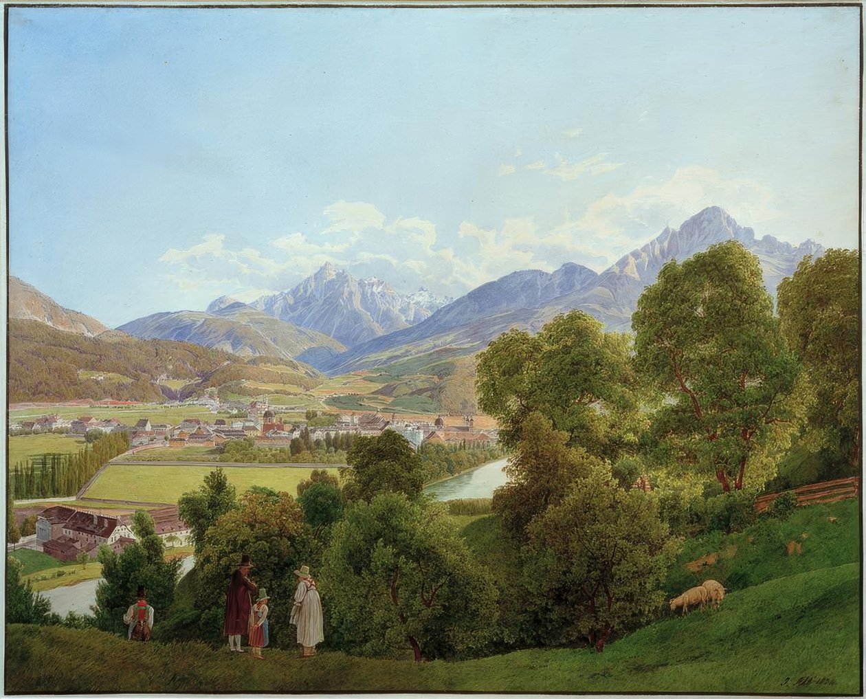Ansicht von Innsbruck tekijältä Jakob Alt