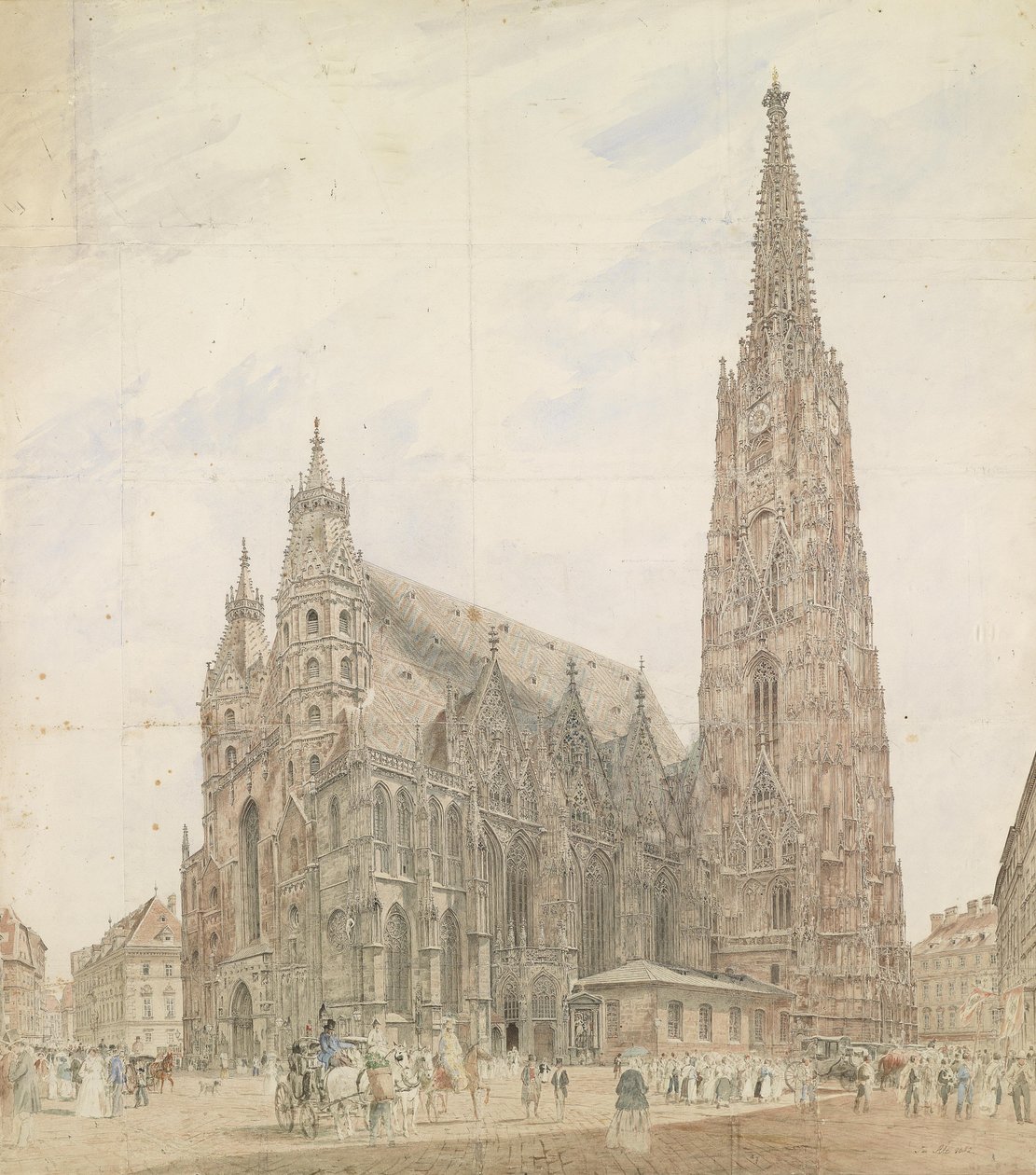 Stephansdom Wienissä tekijältä Jakob Alt