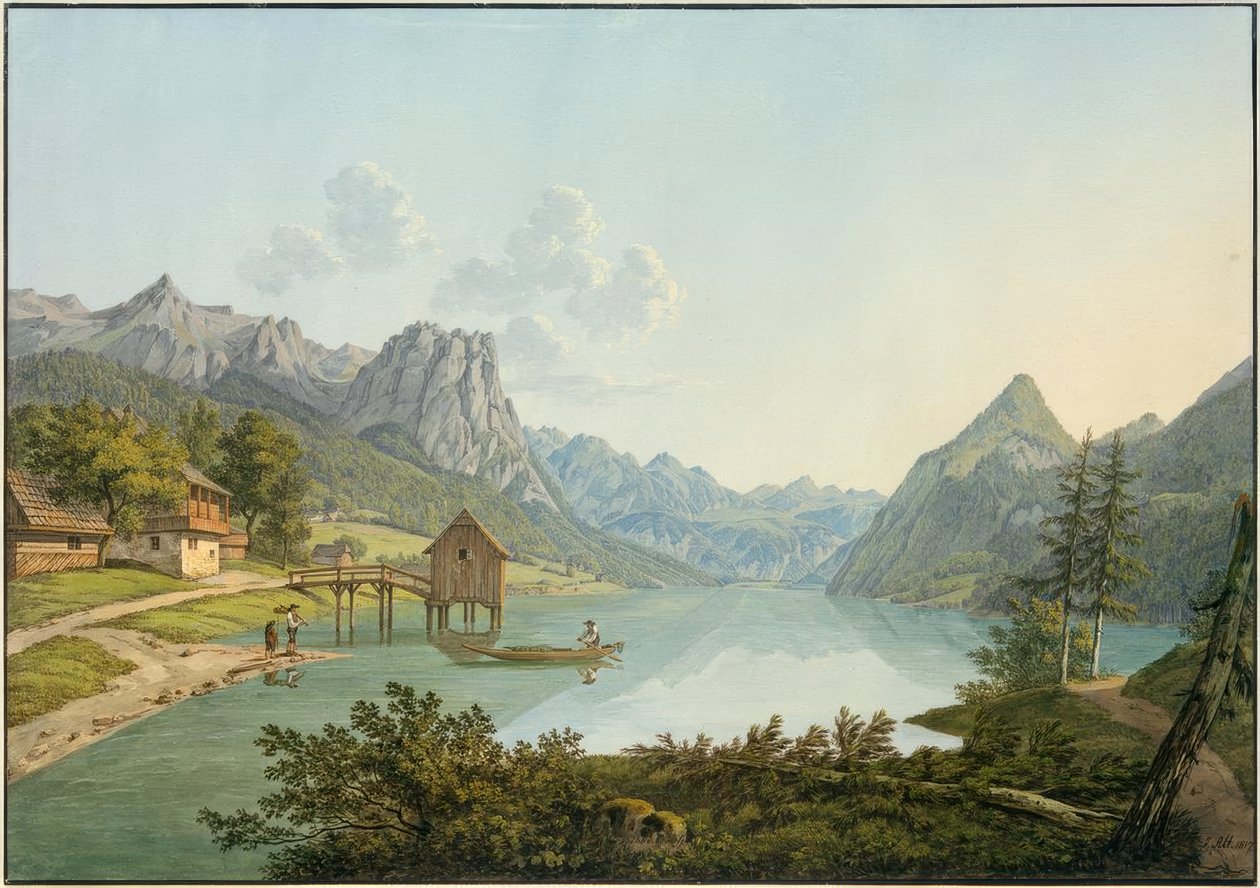 Der Grundlsee tekijältä Jakob Alt