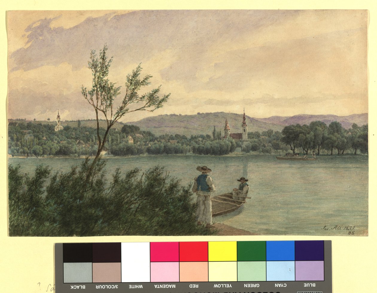 Donau-haara ja Kamenitz Peterwardeinissa tekijältä Jakob Alt