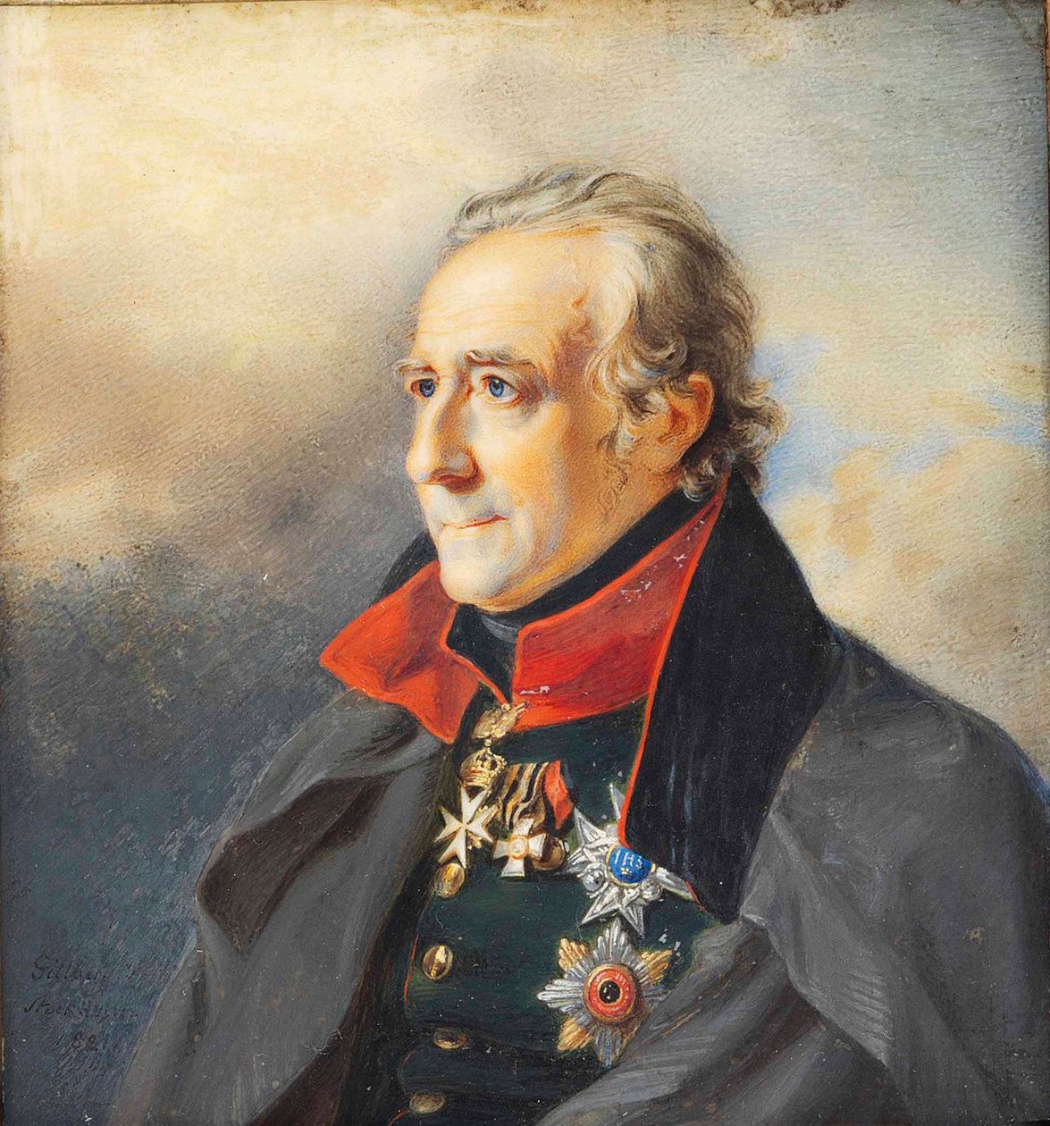 Jan Pieter van Suchtelenin muotokuva 1751-1836, 1821. tekijältä Jakob Axel Gillberg