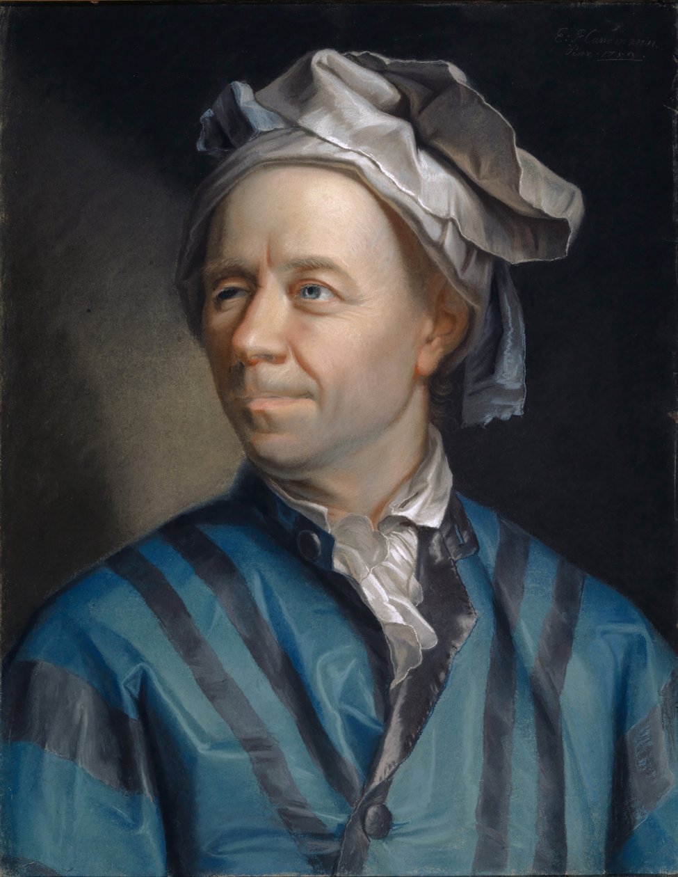 Leonhard Eulerin muotokuva (1707-1783) tekijältä Jakob Emanuel Handmann