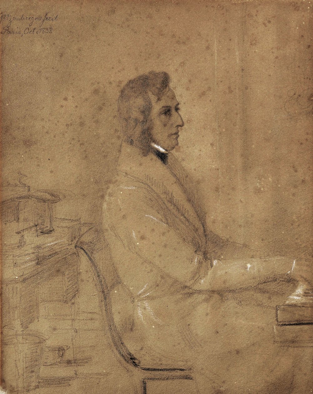 Fryderyk Chopin pianon ääressä tekijältä Jakob Götzenberger